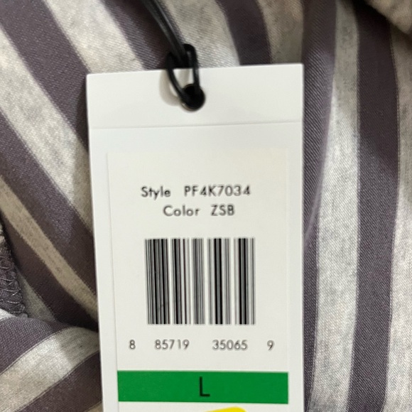 Calvin Klein Performance Gray/Yellow Striped Maxi Skirt Size Large NWT - Picture 12 of 12